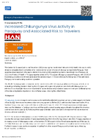 Increased Chikungunya Virus Activity in Paraguay and Associated Risk to Travelers March 2 2023 1215 PM ET