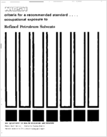 Criteria for a Recommended Standard Occupational Exposure to Refined Petroleum Solvents 1977