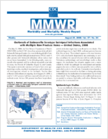 MMWR Morbidity and Mortality Weekly Report Vol 57 No 34 August 29 2008