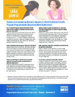 Badania przesiewowe na obecno raka piersi a World TradeCenter Health Program Program Opieki Zdrowotnej World Trade Center 2014