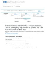 Trends in United States COVID19 Hospitalizations Deaths Emergency Visits and Test Positivity by Geographic Area Cumulative Provisional COVID19 Deaths by Week in the United States Reported to CDC March 8 2024