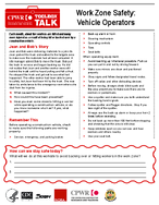 Toolbox Talk Work Zone Safety Vehicle Operators