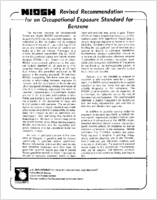 Revised Recommendation for an Occupational Exposure Standard for Benzene 1976