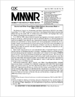 MMWR Morbidity and Mortality Weekly Report Vol 46 No 16 April 25 1997