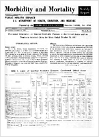 Morbidity and Mortality Weekly Report For release November 1 1957 Vol 6 No 43