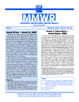 MMWR Morbidity and Mortality Weekly Report Vol 58 No 10 March 20 2009