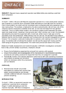 Hispanic heavy equipment operator was killed while jumpstarting a padfoot drum compactor