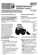 FACE Fatal Facts SkidSteer Loaders
