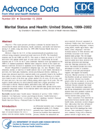 Marital Status and Health United States 19992002