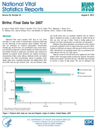 Births Final Data for 2007