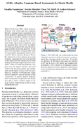 ALBA Adaptive LanguageBased Assessments for Mental Health