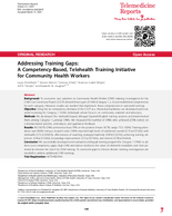 Addressing Training Gaps A CompetencyBased Telehealth Training Initiative for Community Health Workers