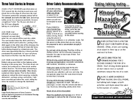 Know the Hazards of Driver Distraction