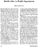 Health aides in health departments