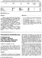 Is osteoporosis a pediatric disease Peak bone mass attainment in the adolescent female