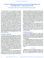 Two Cases of Meningococcal Disease in One Family Separated by an Extended Period  Colorado 20152016