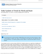Weekly Updates By Select Demographic And Geographic Characteristics Provisional Death Counts for Coronavirus Disease COVID19 20210504