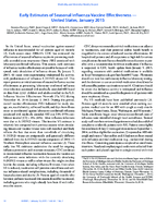 Early Estimates of Seasonal Influenza Vaccine Effectiveness  United States January 2015