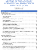 Meeting of the Advisory Committee on Immunization Practices ACIP November 23 2021 summary minutes