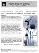 Worker Dies When Tower Crane and Water Tower Crash to the Ground