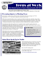 Teens at Work WorkRelated Injuries to Teens in Massachusetts 20072011