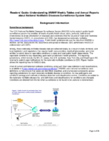 Readers guide Understanding MMWR weekly tables and annual reports about National Notifiable Diseases Surveillance System data