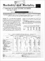 Morbidity and Mortality Weekly Report Vol 11 No 42 for Release October 26 1962