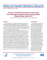 Trends in opioids prescribed at discharge from emergency departments among adults United States 20062017