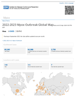 202223 mpox outbreak global map  cases