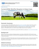 Current H5N1 Bird Flu Situation in Dairy Cows
