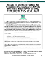 Trends in and Risk Factors for Recurrent Clostridioides difficile Infection New Haven County Connecticut USA 20152020