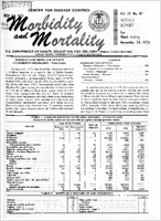 Morbidity and Mortality Weekly Report Vol 22 No 47 week ending November 24 1973