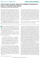 ColinetCaplan Syndrome History of an Outbreak of Autoimmune Disease in Scouring Powder Workers
