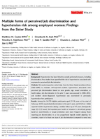 Multiple Forms of Perceived Job Discrimination and Hypertension Risk Among Employed Women Findings from the Sister Study