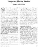 Drugs and medical devices