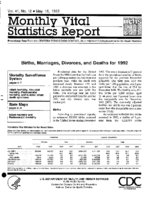 Births marriages divorces and deaths for 1992