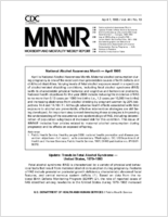 Morbidity and Mortality Weekly Report MMWR April 7 1995  Vol 44  No 13
