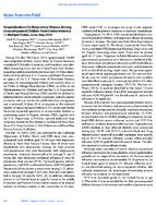 Hospitalizations for Respiratory Disease Among Unaccompanied Children from Central America  Multiple States JuneJuly 2014