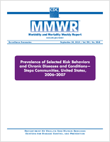 Morbidity and Mortality Weekly Report MMWR Surveillance Summaries September 2010  Vol 59  No SS8