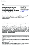 Awareness Acceptance Avoidance Home Care Aides Approaches to Death and EndofLife Care