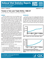Trends in Twin and Triplet Births 198097