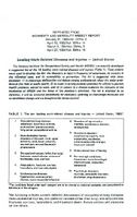 Leading WorkRelated Diseases and Injuries Reprints Occupational Lung Diseases Musculoskeletal Injuries Occupational Cancers and Severe Occupational Traumatic Injuries