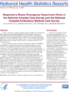 Respiratory illness emergency department visits in the National Hospital Care Survey and the National Hospital Ambulatory Medical Care Survey
