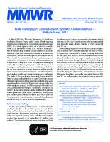 MMWR Morbidity and Mortality Weekly Report Vol 62 No 6 February 15 2013