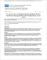 CoOccurrence of Leading LifestyleRelated Chronic Conditions Among Adults in the United States 20022009