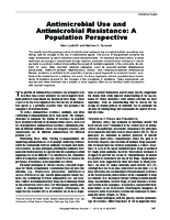 Antimicrobial Use and Antimicrobial Resistance A Population Perspective
