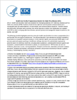 Health Care Facility Preparedness Checklist for Ebola Virus Disease EVD 201409