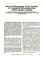 Novel Chikungunya Virus Variant in Travelers Returning from Indian Ocean Islands