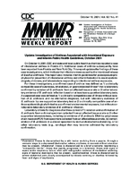 MMWR Morbidity and Mortality Weekly Report Vol 50 No 41 October 19 2001