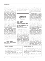 TickBorne Diseases of Humans